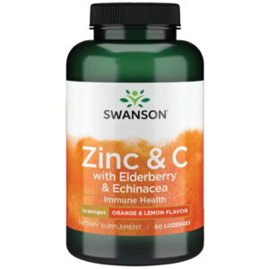 SWANSON ZINC & C WITH ELDERBERRY & ECHINACEA, 60 LOZENGES