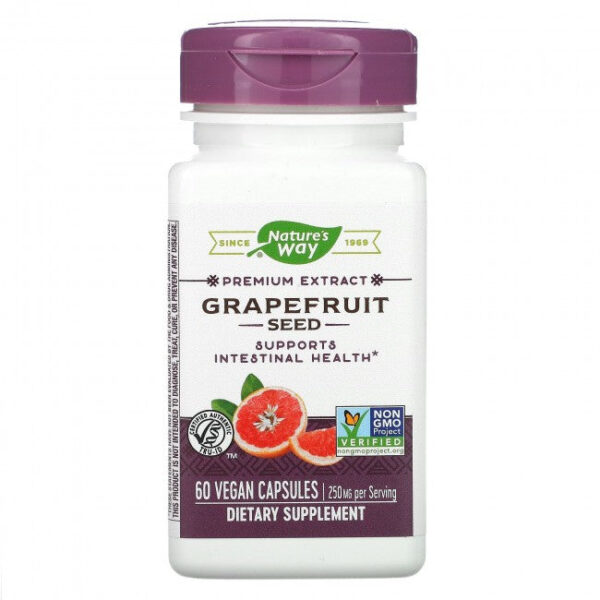 NATURE?S WAY GRAPEFRUIT SEED, 60 VEGAN CAPSULES