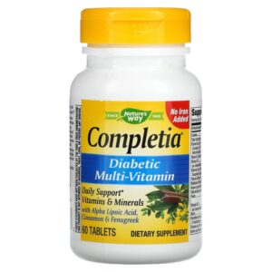 NATURE?S WAY COMPLETIA DIABETIC MULTI-VITAMIN, 60 TABLETS