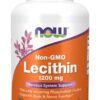 NOW NON-GMO LECITHIN 1200MG, 100 SOFTGELS