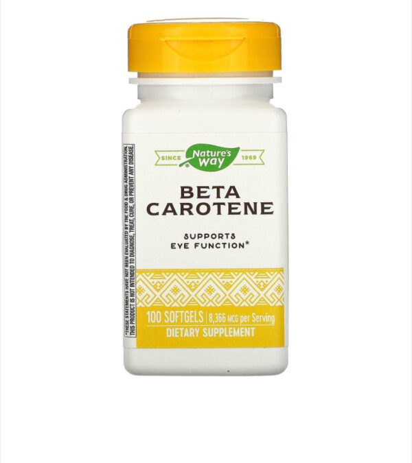 NATURE?S WAY BETA CAROTENE, 100 SOFTGELS