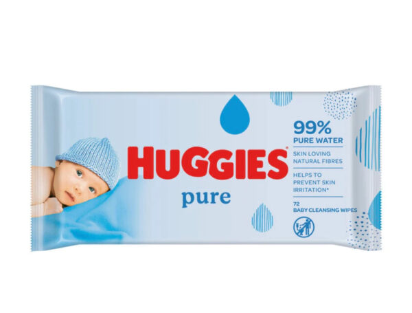 HUGGIES PURE WIPES (72 PIECE)