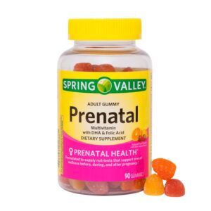 SPRING VALLEY PRENATAL MULTIVITAMIN, 90 GUMMIES