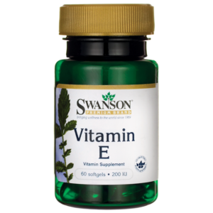 SWANSON VITAMIN E, 200 IU 60 SOFTGELS