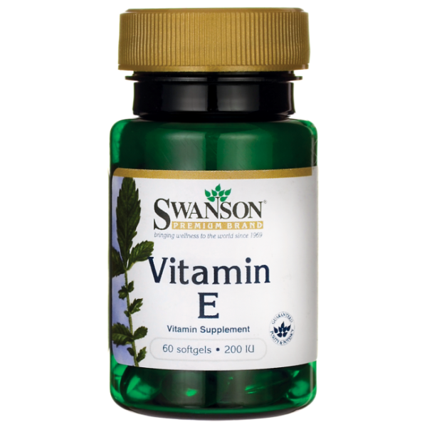 SWANSON VITAMIN E, 200 IU 60 SOFTGELS