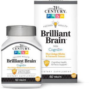 21ST CENTURY BRILLIANT BRAIN, 60 TABLETS