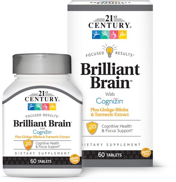 21ST CENTURY BRILLIANT BRAIN, 60 TABLETS