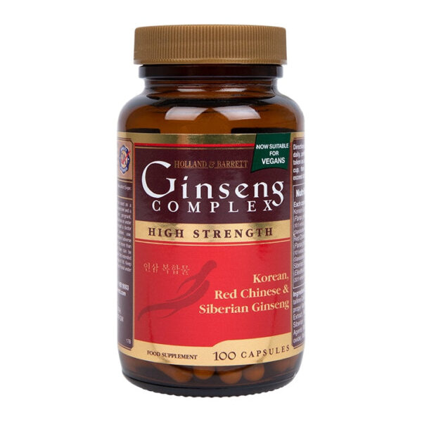 HOLLAND & BARRETT GINSENG COMPLEX, 100 CAPSULES