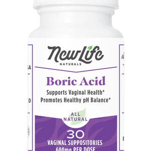 NEWLIFE BORIC ACID, 30 VAGINAL SUPPOSITORIES