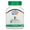 21ST CENTURY VITAMIN E 180MG (400 IU), 110 SOFTGELS