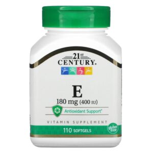 21ST CENTURY VITAMIN E 180MG (400 IU), 110 SOFTGELS