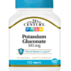 21ST CENTURY POTASSIUM GLUCONATE 595MG
