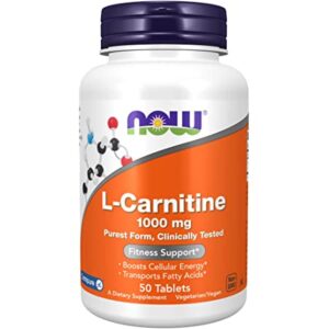 NOW L?CARNITINE 1000MG, 50 TABLETS