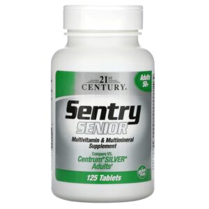 21ST CENTURY SENTRY SENIOR MULTIVITAMIN, 125 TABLETS
