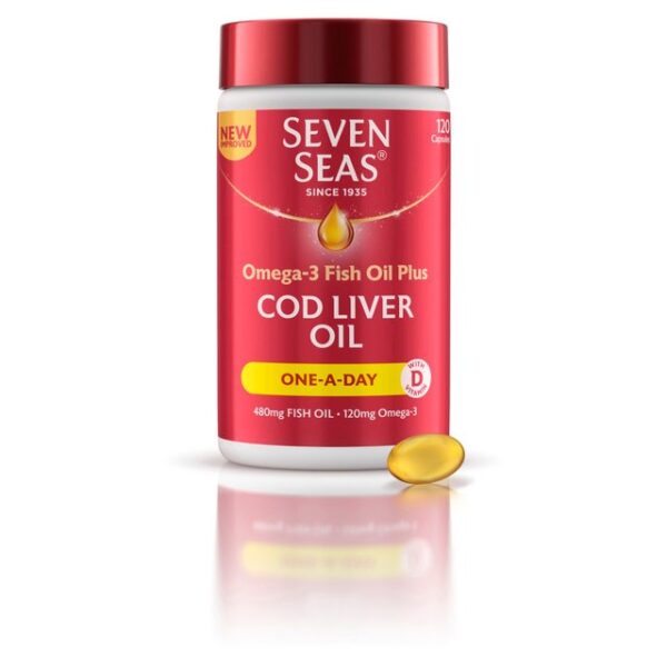 SEVEN SEAS OMEGA-3 FISH OIL PLUS COD LIVER OIL ONE-A-DAY