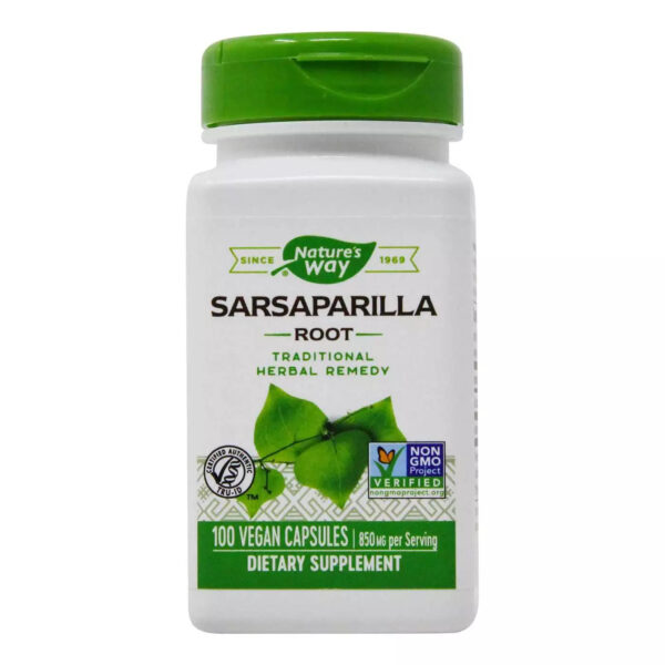 NATURE?S WAY SARSAPARILLA ROOT, 100 VEGAN CAPSULES