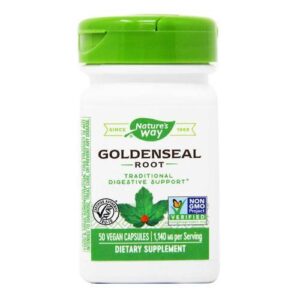 NATURE?S WAY GOLDENSEAL ROOT, 50 VEGAN CAPSULES