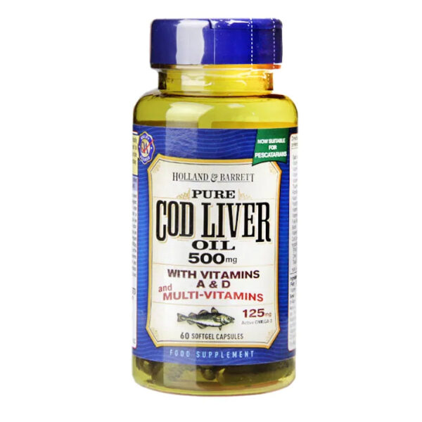 HOLLAND & BARRETT PURE COD LIVER OIL 500MG