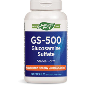 NATURE?S WAY GS-500 GLUCOSAMINE SULFATE, 240 CAPSULES