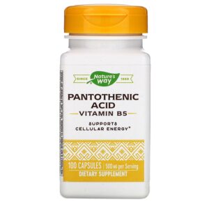 NATURE?S WAY PANTOTHENIC ACID, 100 CAPSULES