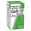HEALTHAID GARLIC OIL ODOURLESS 2MG, 30 CAPSULES