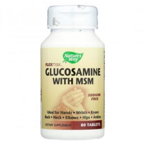 NATURE?S WAY GLUCOSAMINE WITH MSM, 80 TABLETS