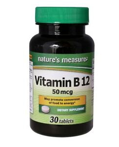NATURE?S MEASURE VITAMIN B 12 50 MCG