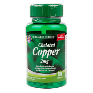 HOLLAND & BARRETT CHELATED COPPER 2MG