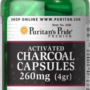 PURITAN?S PRIDE ACTIVATED CHARCOAL CAPSULES 260MG