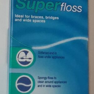 ORAL B DENTAL SUPERFLOSS, 50 PRE-CUT STRANDS