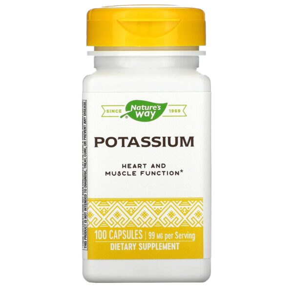 NATURE?S WAY POTASSIUM, 100 CAPSULES