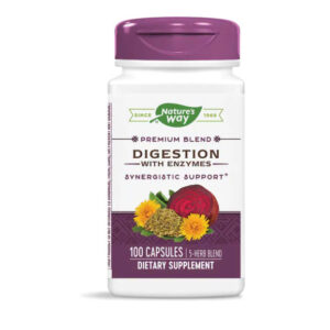 NATURE?S WAY DIGESTION WITH ENZYMES, 100 CAPSULES
