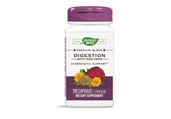NATURE?S WAY DIGESTION WITH ENZYMES, 100 CAPSULES