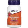 NOW VITAMIN D-3 5,000IU, 120 SOFTGELS