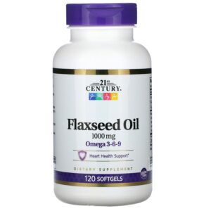 21ST CENTURY FLAXSEED OIL 1000MG, 120 SOFTGELS