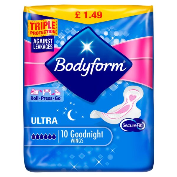 BODYFORM ULTRA TOWELS GOODNIGHT WINGS