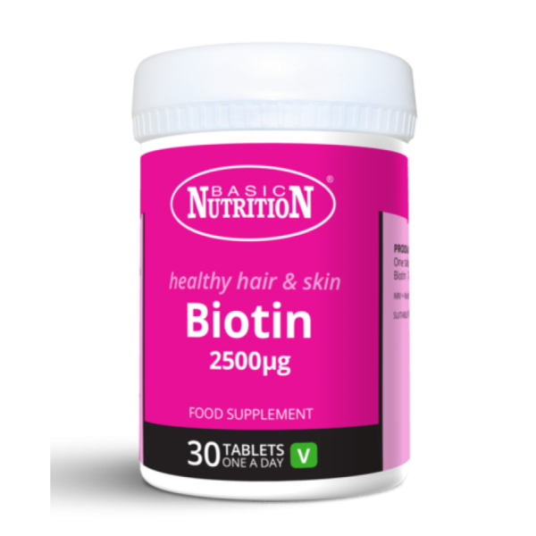 BASIC NUTRITION BIOTIN, 30 TABLETS
