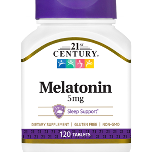 21ST CENTURY MELATONIN 5MG, 120 TABLETS