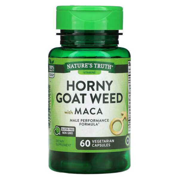 NATURE?S TRUTH HORNY GOAT WEED WITH MACA, 60 CAPSULES