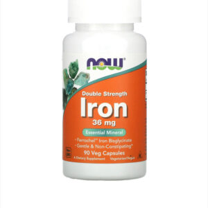 NOW IRON 36MG, 90 VEG CAPSULES