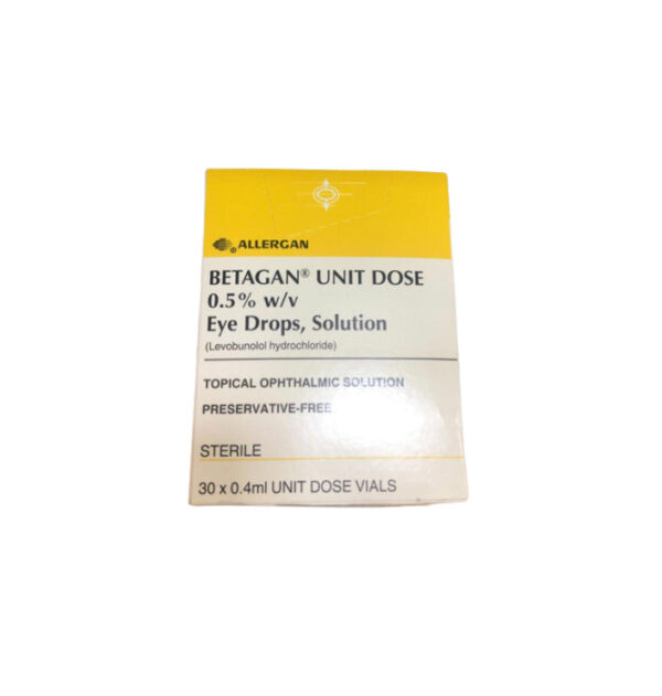 BETAGEN UNIT DOSE 0.5% EYE DROPS, SOLUTION