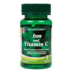 HOLLAND & BARRETT IRON & VITAMIN C, 30 TABLETS