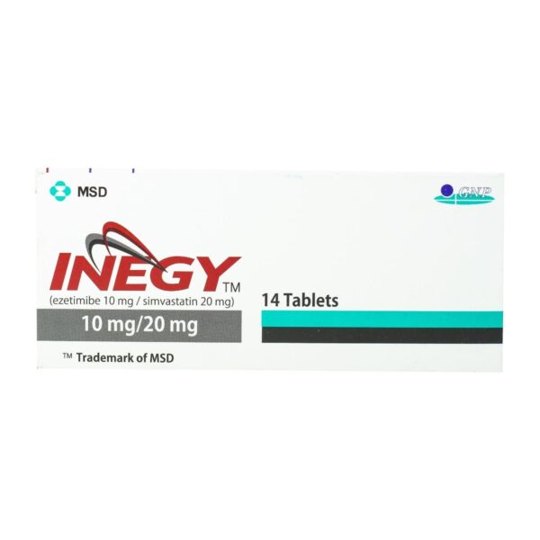 Inegy 10 mg-20 mg - 14 Tablets
