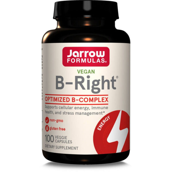 Jarrow Formulas Vitamin B-Right Complex 100 Veggie Capsules
