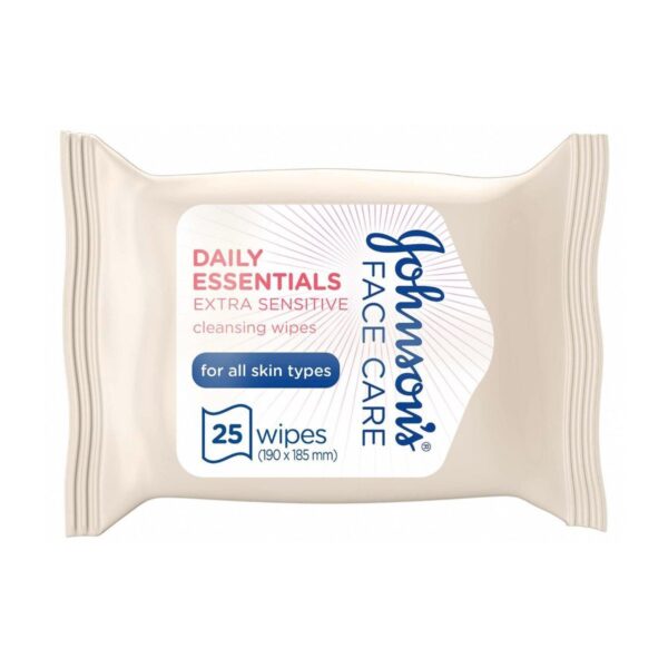 Johnson's Micellar Wipes Extra Sensitive For All Skin Types - 25 Pieces