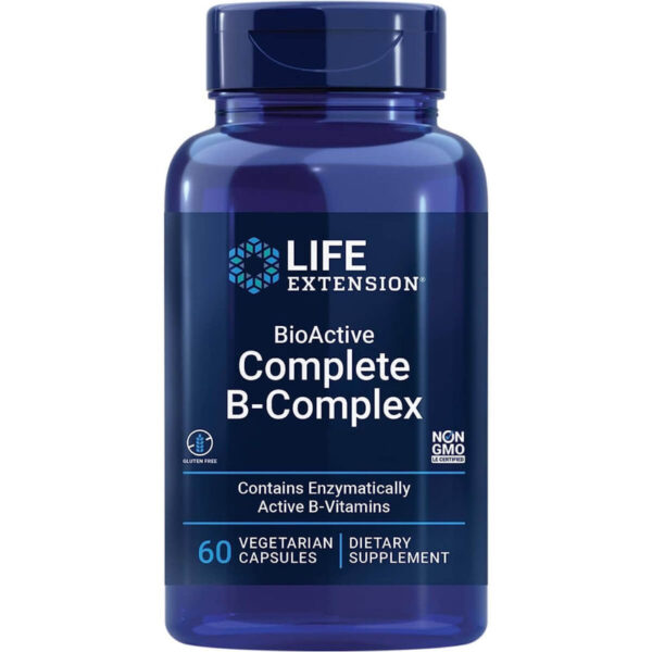 Life Extension BioActive Complete B-Complex 60 Vegetarian Capsules