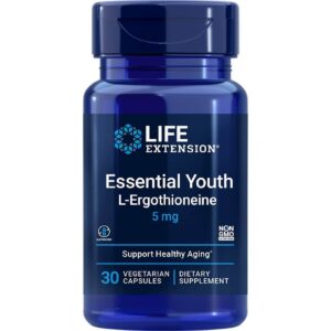 Life Extension Essential Youth L-Ergothioneine 5mg 30 Vegetarian Capsules