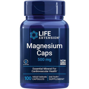 Life Extension Magnesium Caps 500 mg 100 Vegetarian Capsules