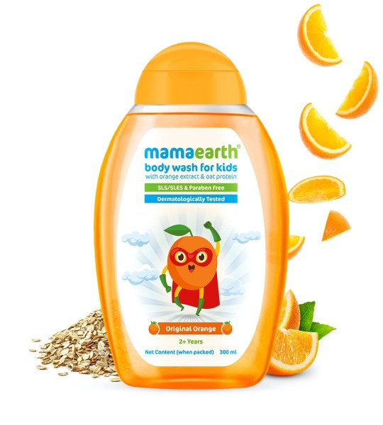 Mama Org Orange Body Wash For Kids - 300Ml