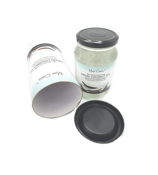 Max Care Virgin Coconut Oil Tin Glass Jar - 500Ml